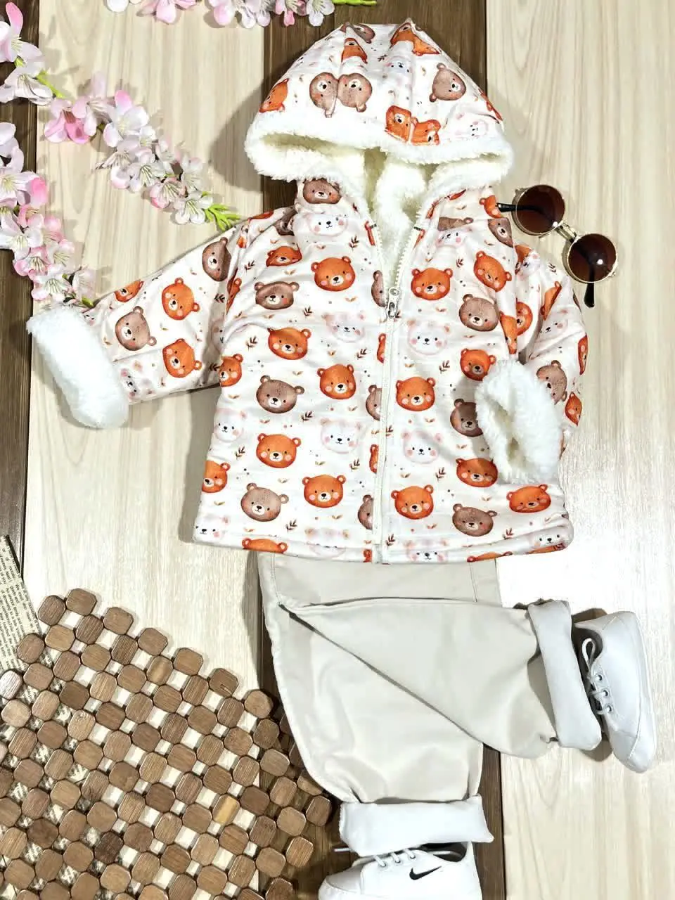 🐻 کاپشن بچه گانه تدی 🐻