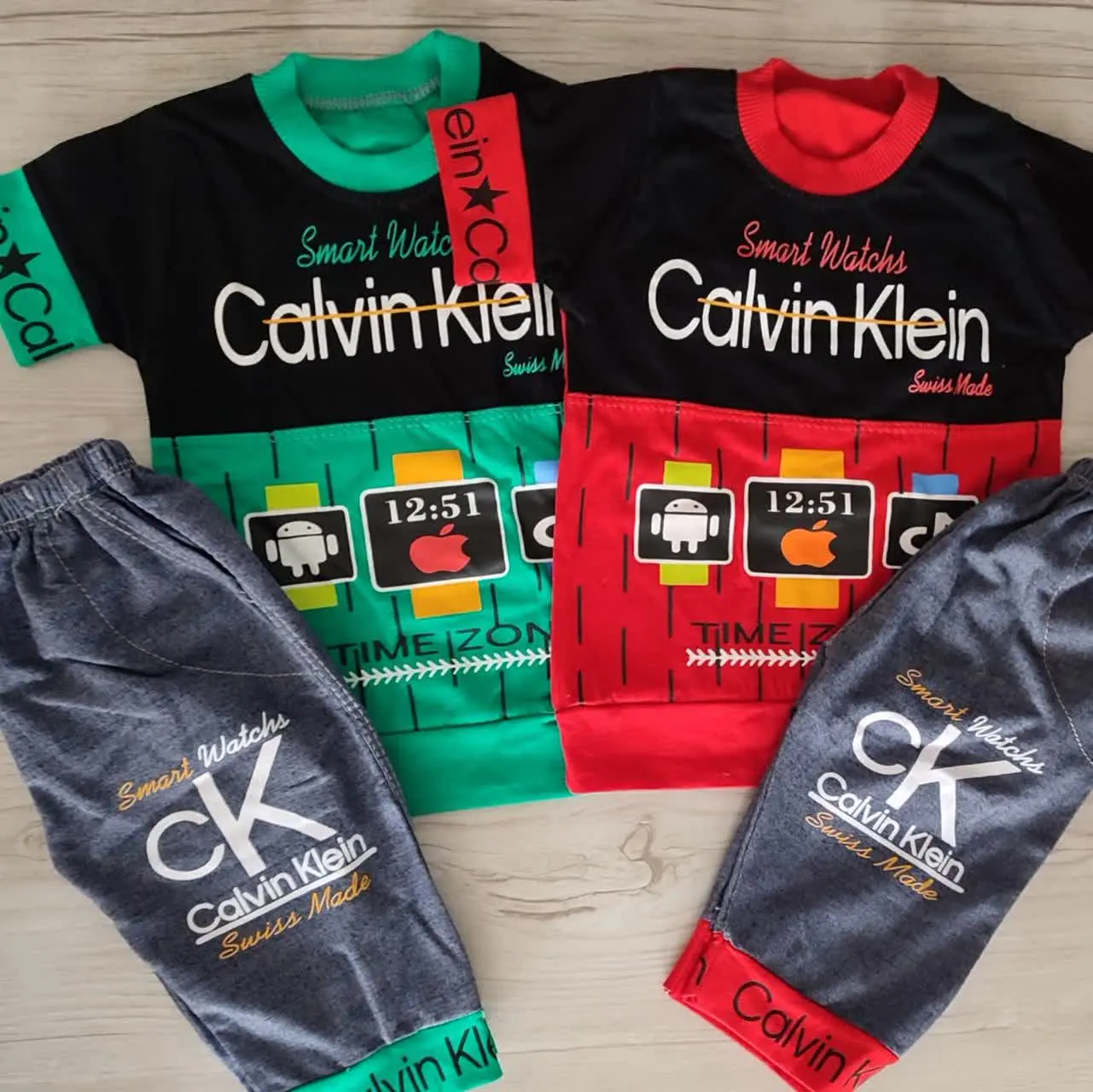 🤴🏻 #تیشرت‌شلوارک پسرانه طرح لی
