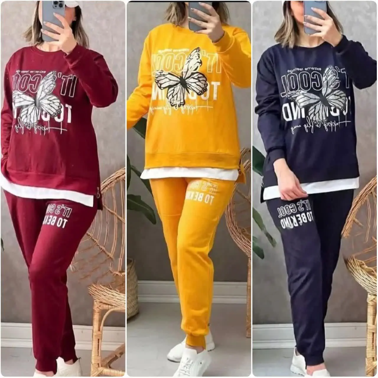 ❤️نام: بلوز و شلوار پاییزه پروانه
