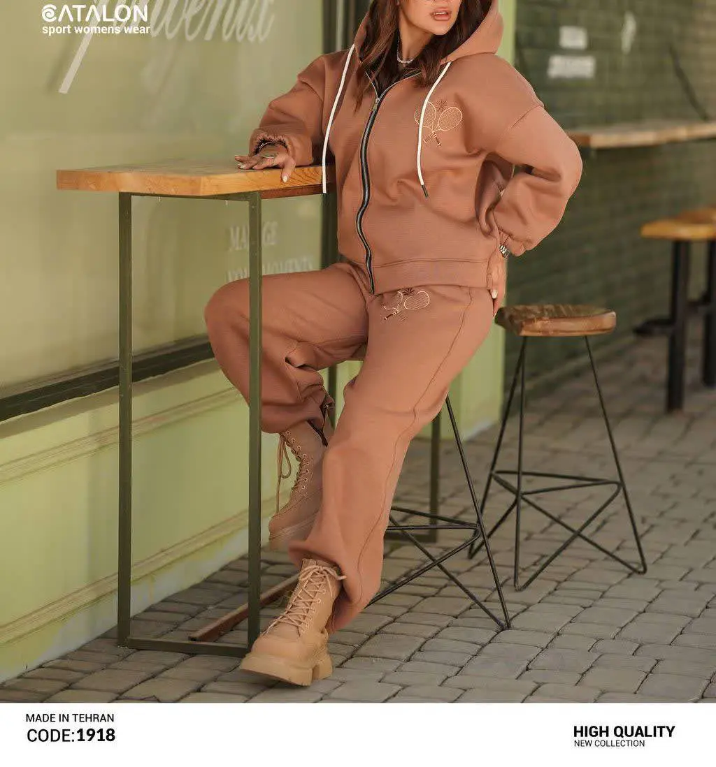 🍁ست سویشرت شلوارفول بگ CATALON