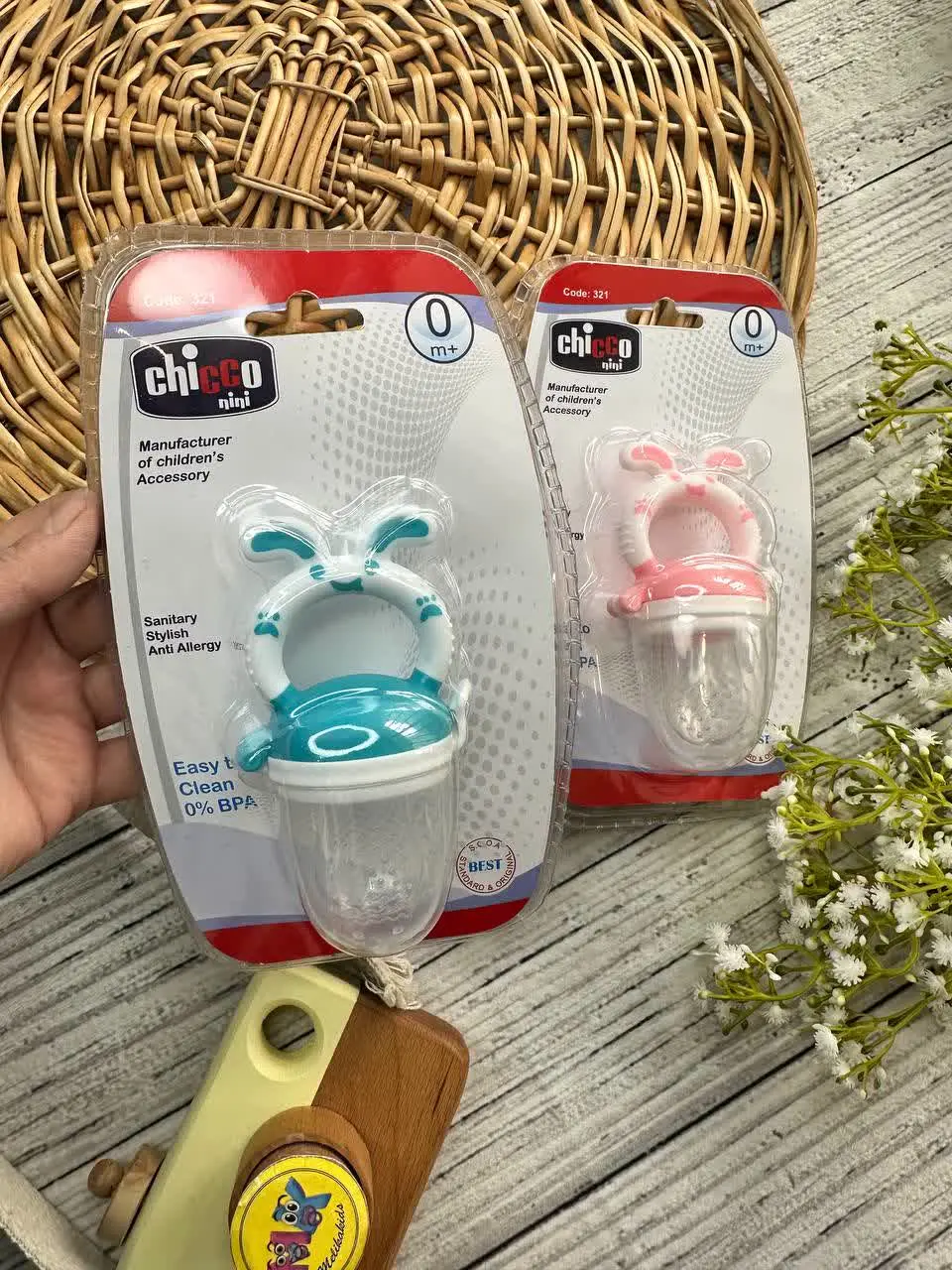 پستونک عصاره خوری و غذاخوری طرح خرگوش نوزادی و کودک کد ۴۱۱۰۰۸ 
