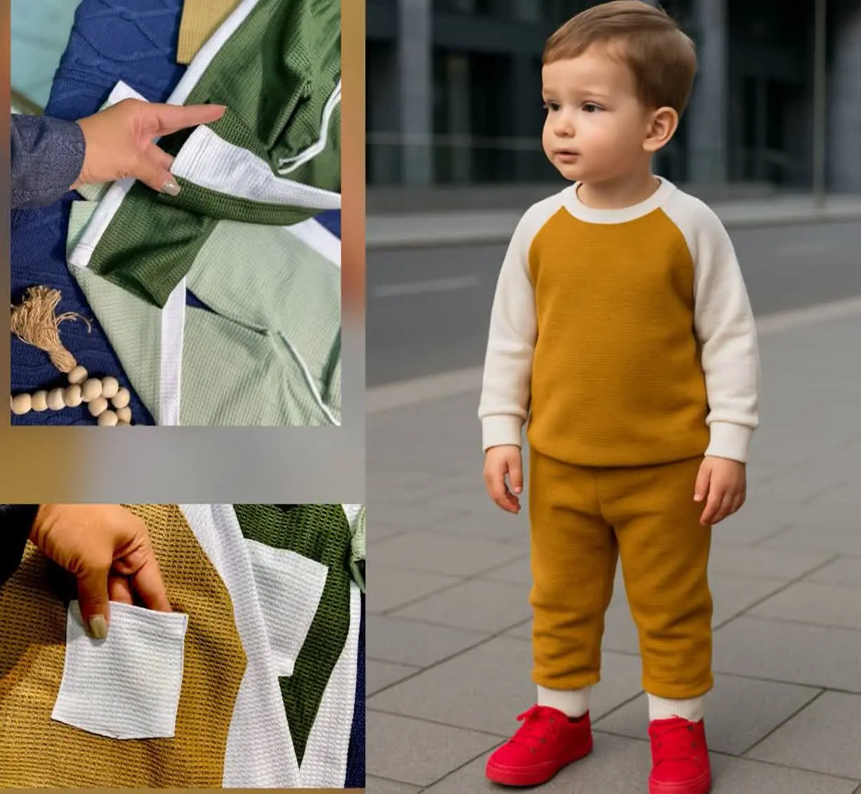 🧶 ست بیسکوییتی😍 بلوز شلوار