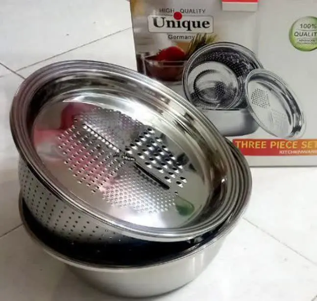 آبکش و لگن رنده دار یونیک 
