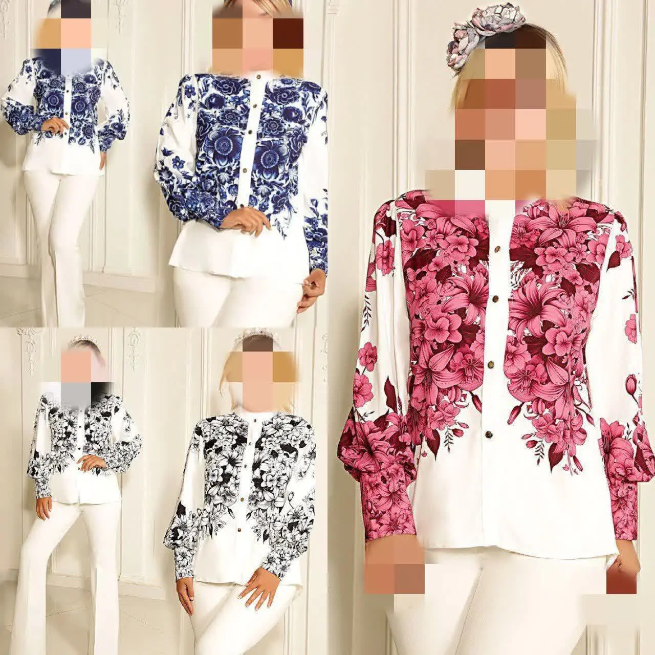 ♥️نام: شومیز الیزه گلدار🎐
