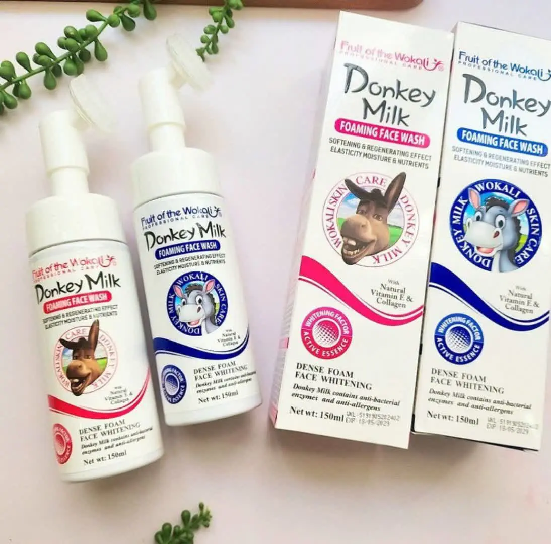 🥛فوم شستشوی صورت حاوی شیر الاغ
