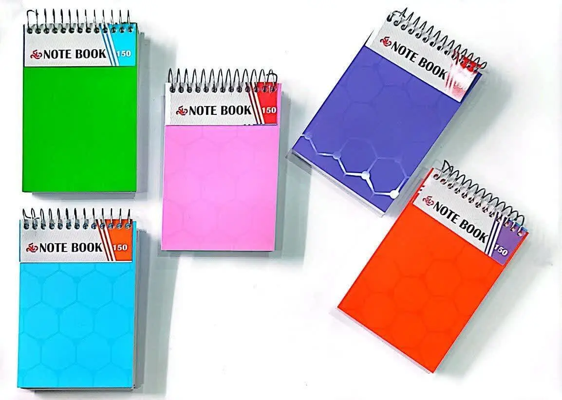 دفتر یادداشت ۱۵۰ برگ ۱/۱۶ پ پ سیمی تک سلفون 
