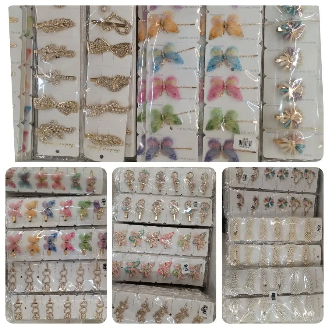 👩‍🦰 شارژ عمده گیره فلزی مو
