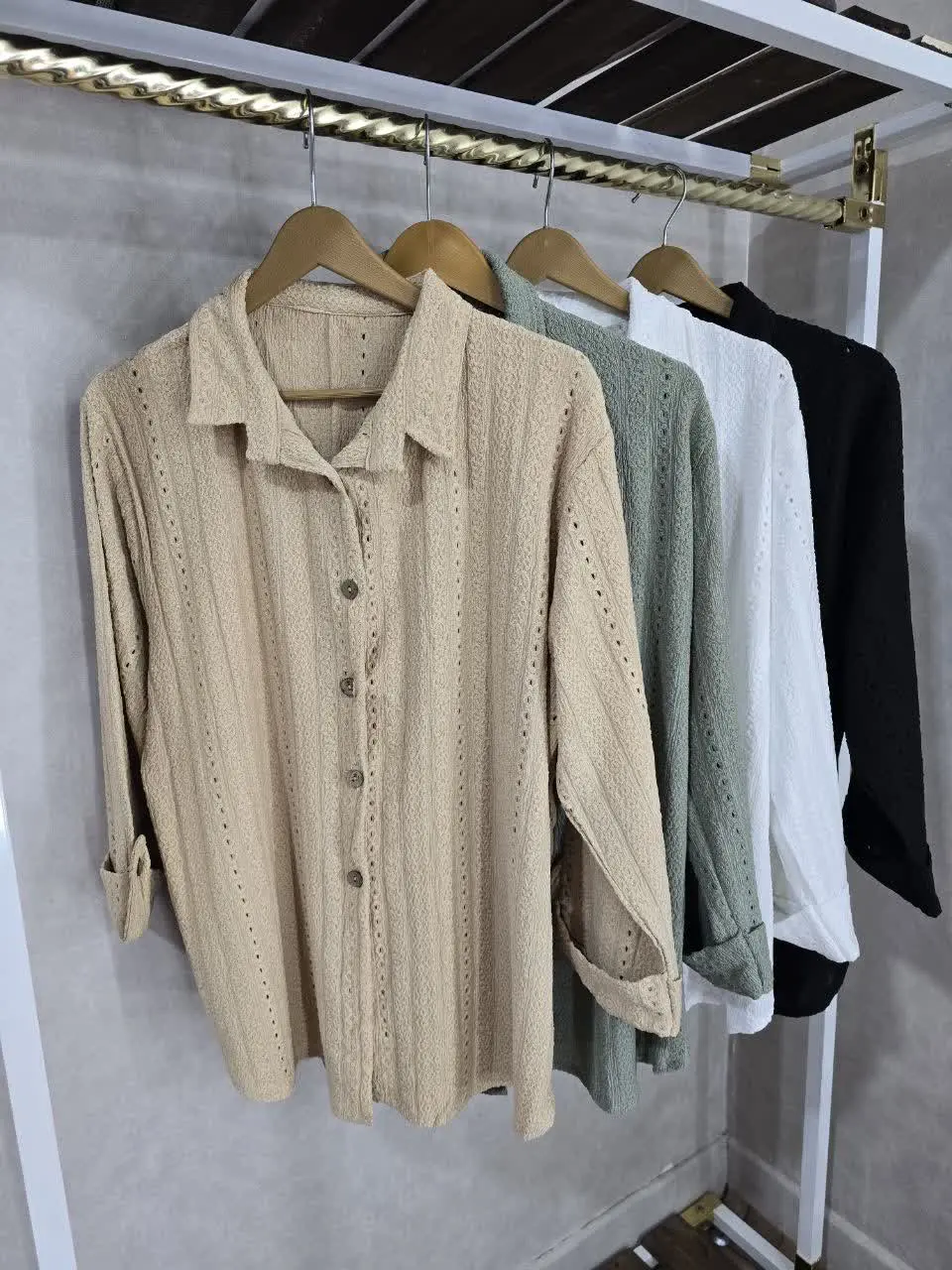 شومیز جلو دکمه