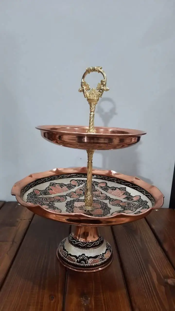 🎗شیرینی خوری دوطبقه نقره کوب 🤌
