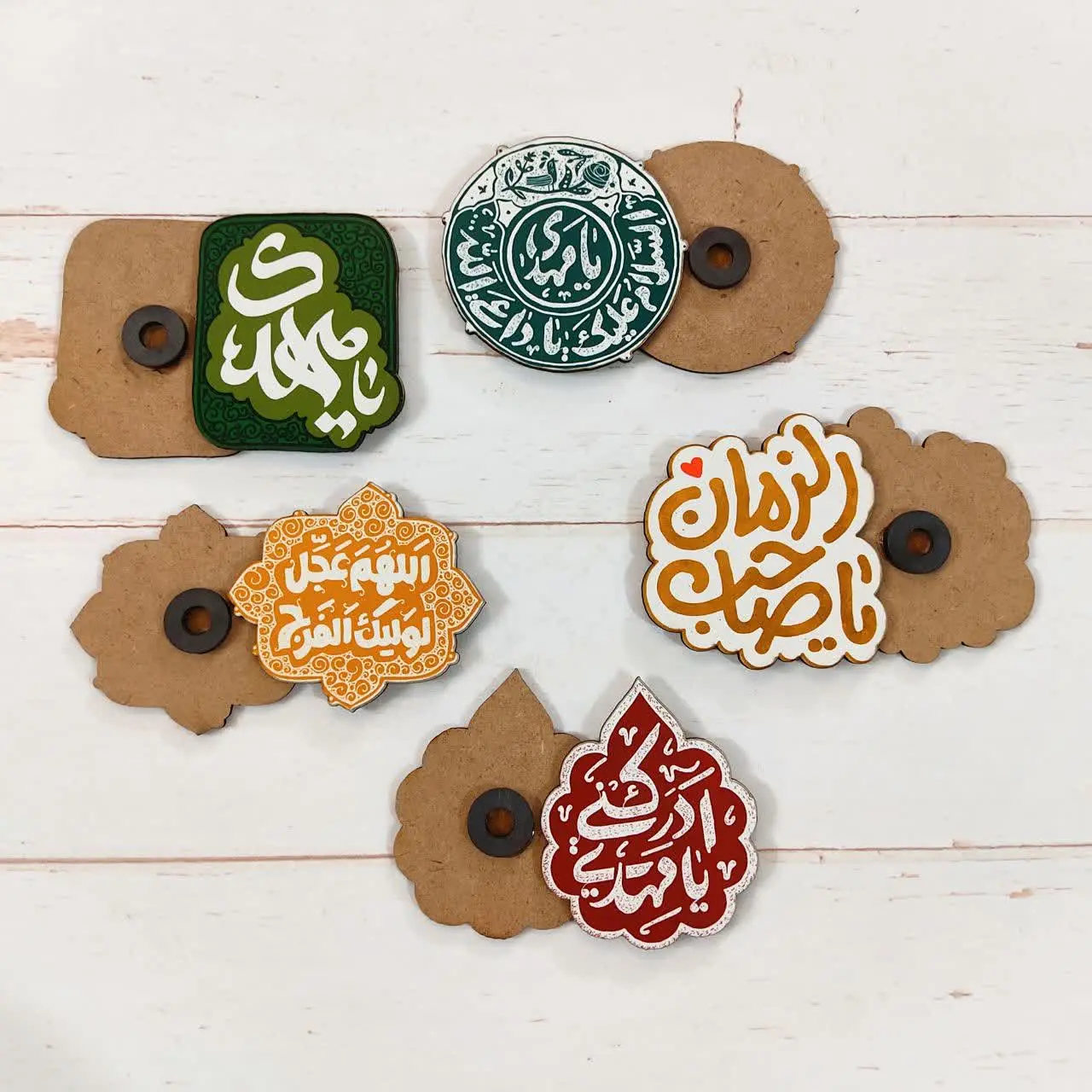 😍 مگنت یخچالی چوبی
