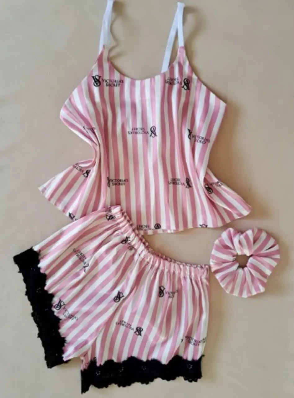 💢#ست کراپ و شورتک همراه اسکرانچی
