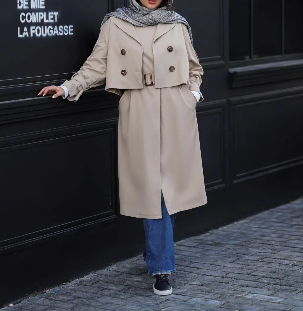 👗 ست دو تکه بارانی سارافن ک...