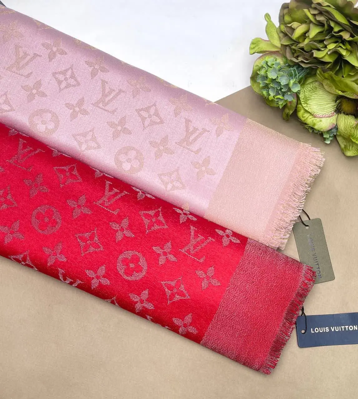 ⚜️ روسری کشمیر لمه دار