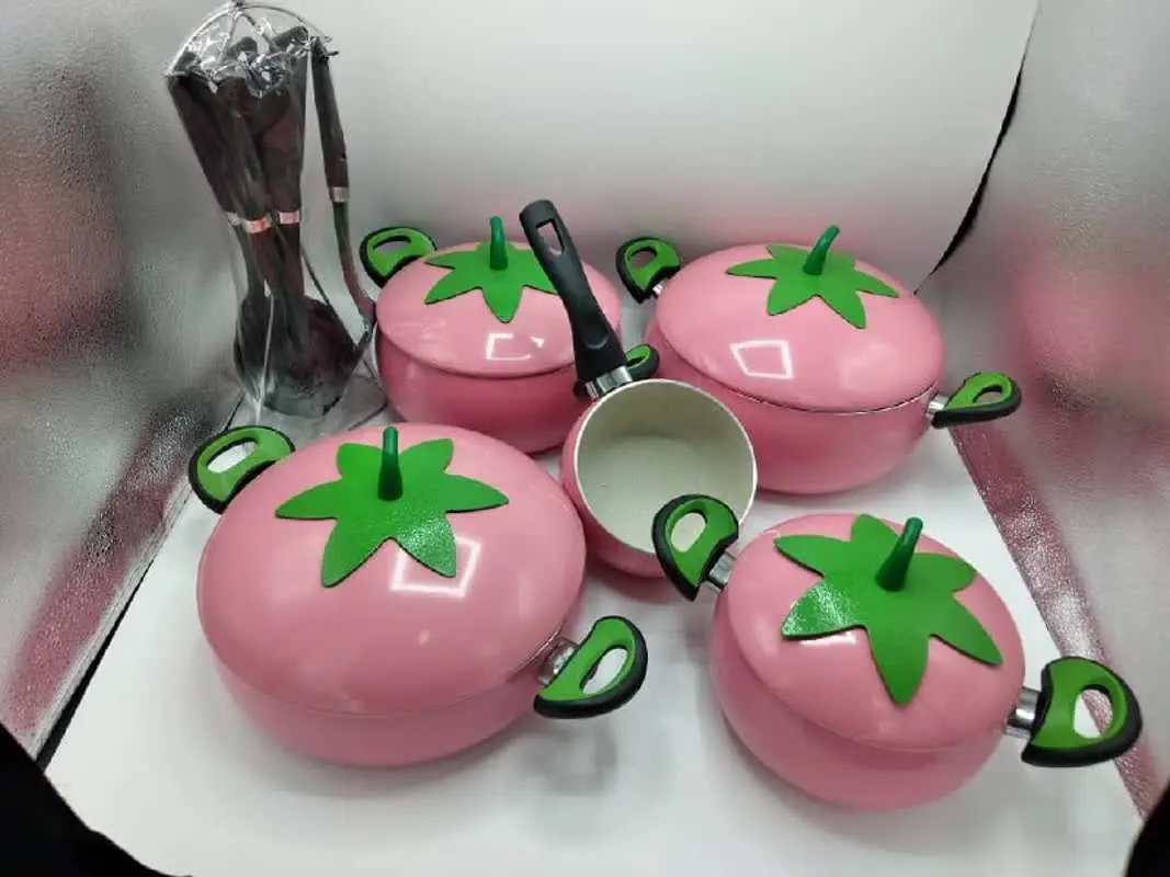 سرویس قابلمه طرح میوه و سبزیجات 🍅🍆🍐
