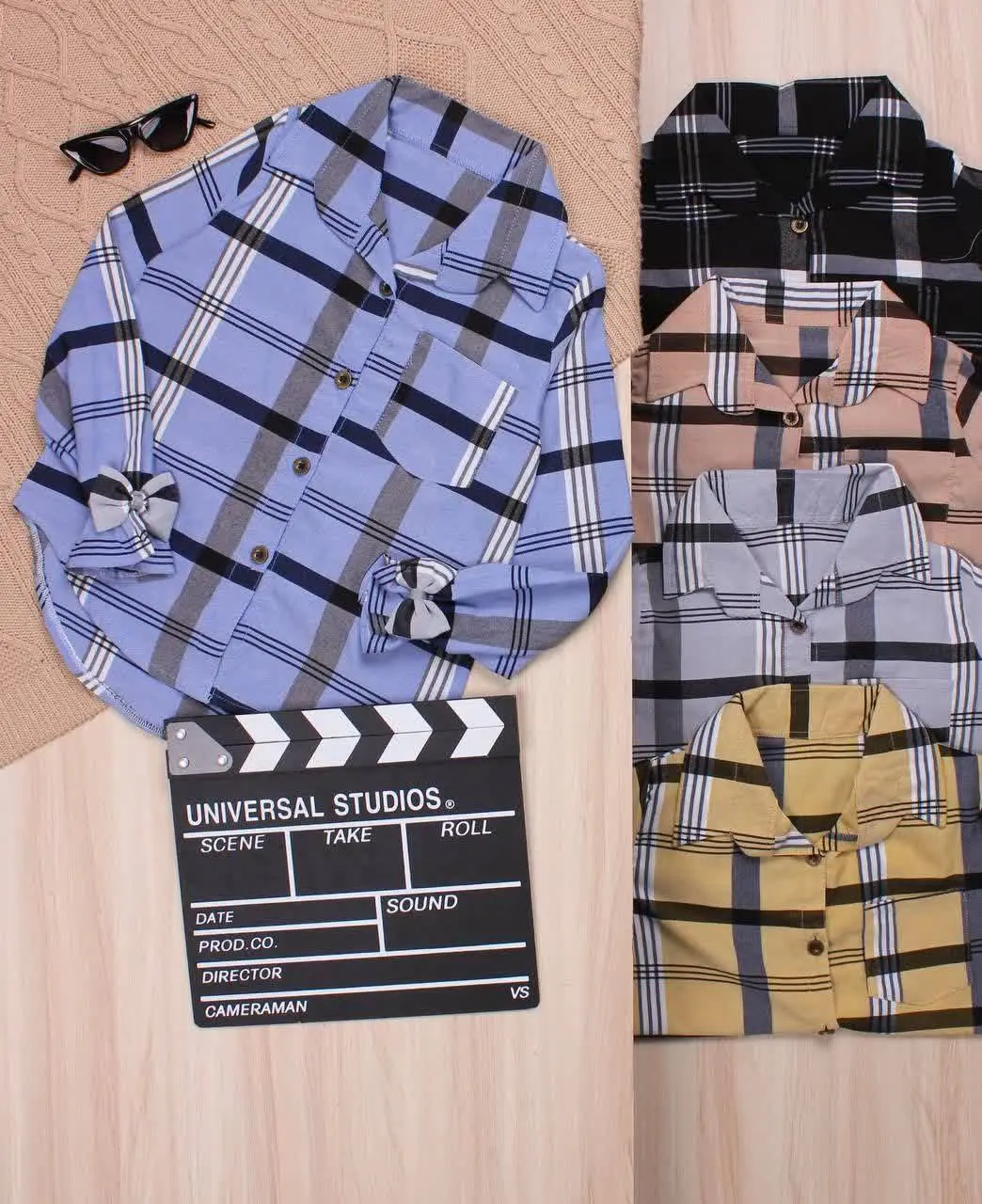 👫شومیز چهارخونه بزرگ👫
