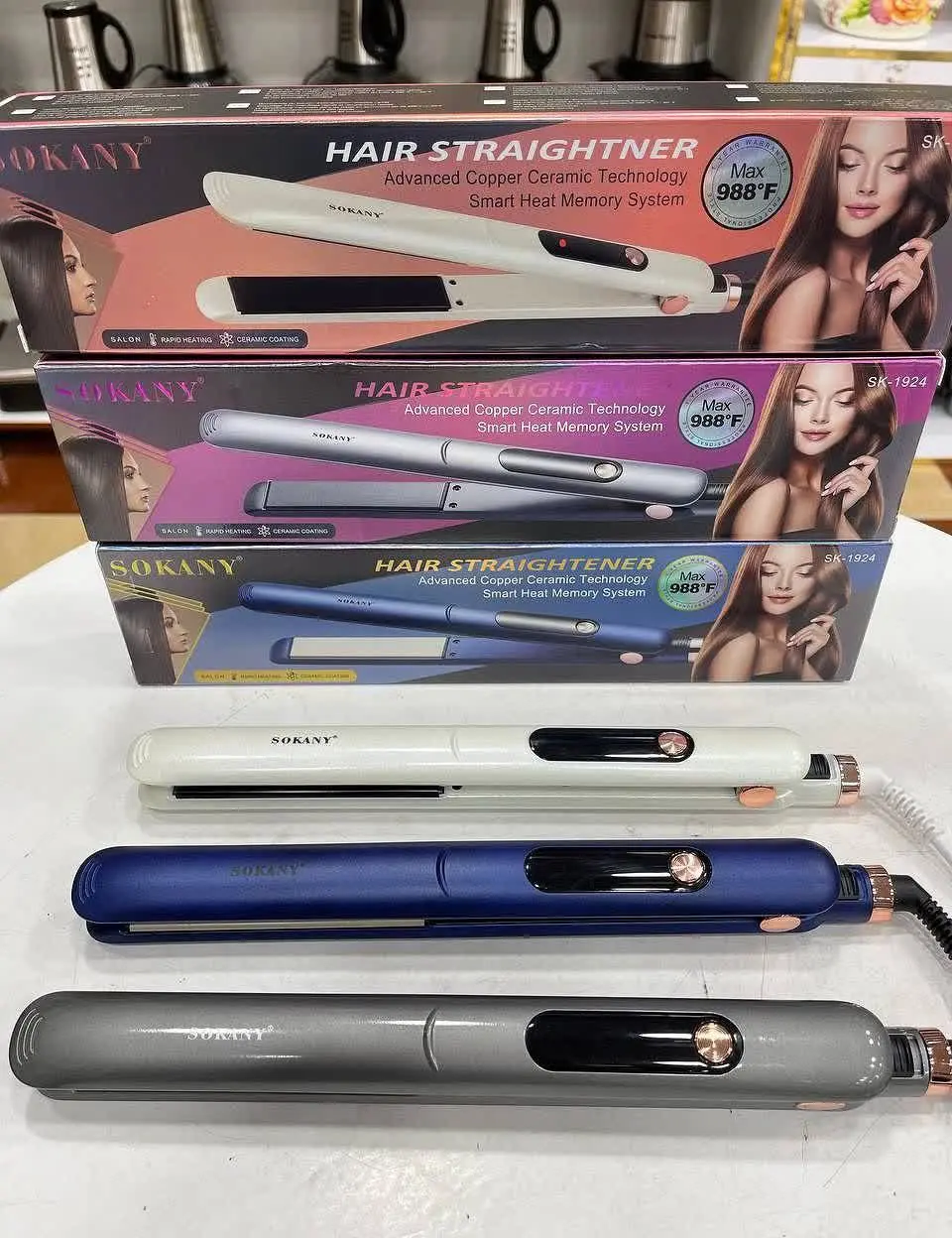 اتو مو تک کاره سرامیکی SOKANY💥
