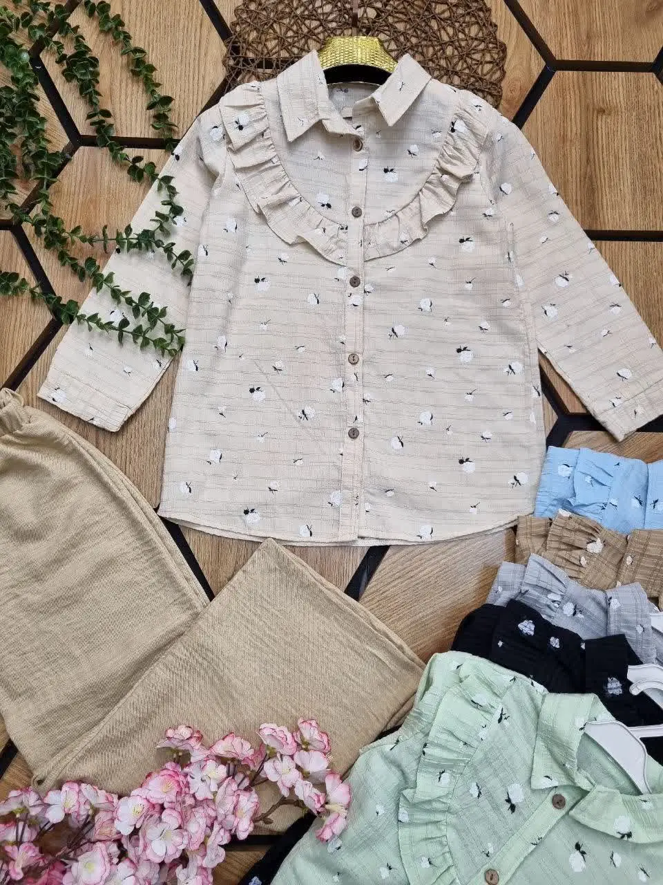 👕شومیز کراش با شلوار صوفیا...