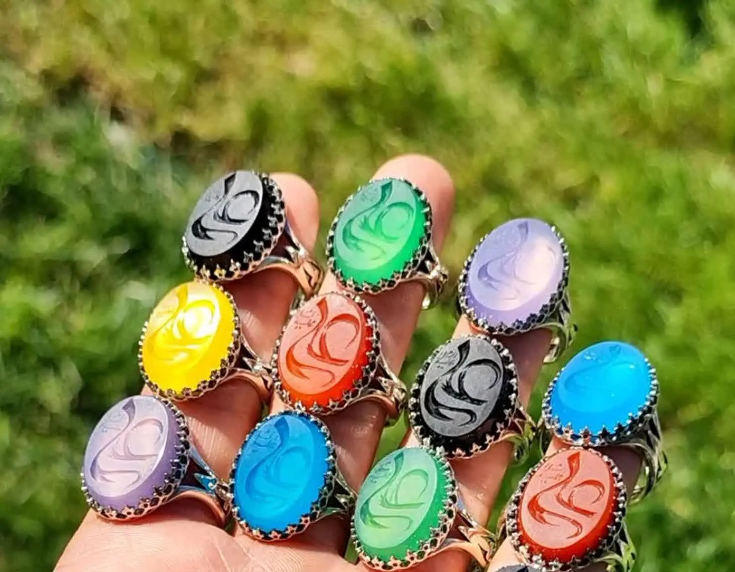 انگشترهای عقیق مردانه اصل