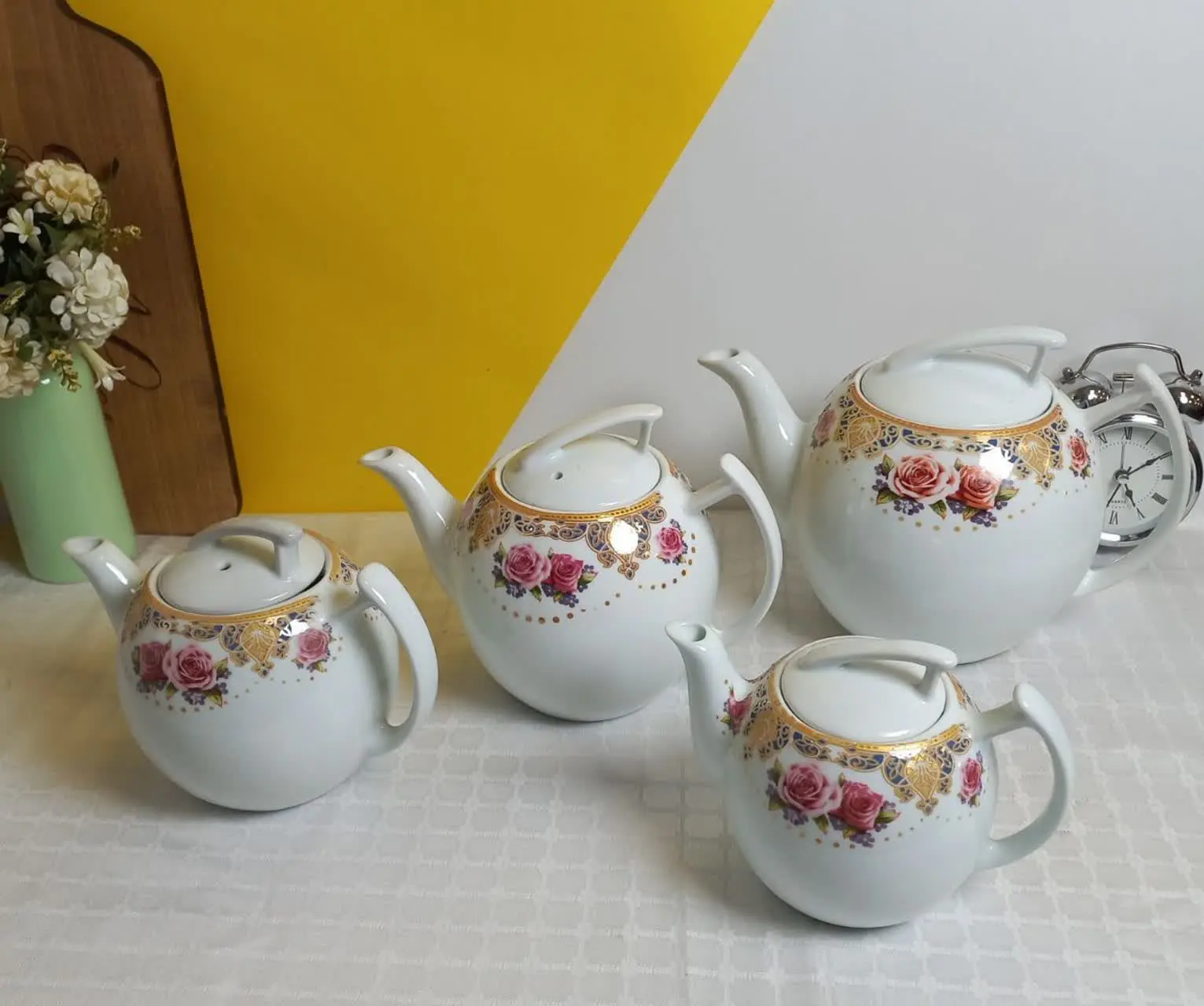 قوری طرحدار چینی
