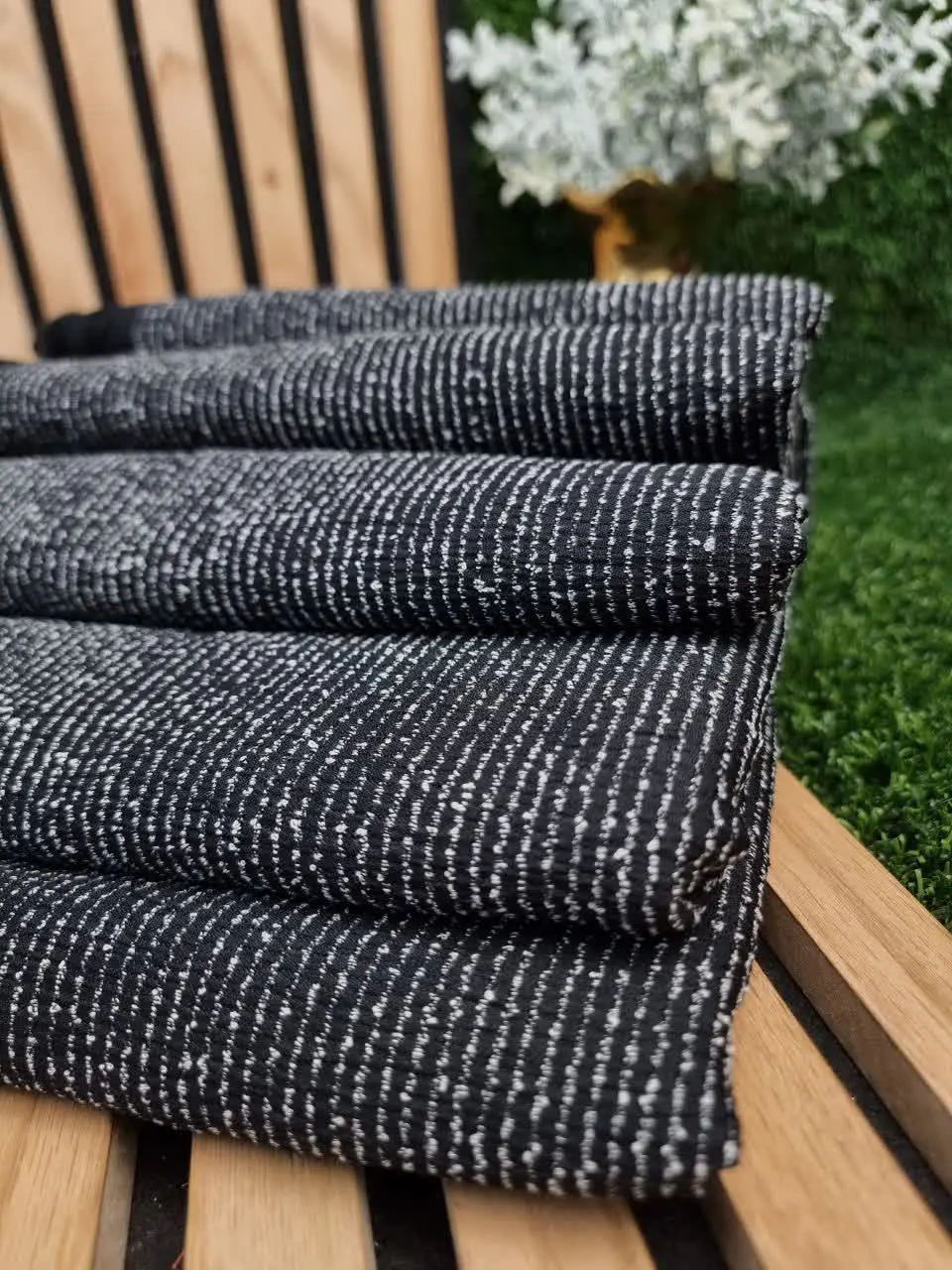 ✅️ نام کالا: شال برفکی گرم بالا پاییزه منگوله چوبی 
