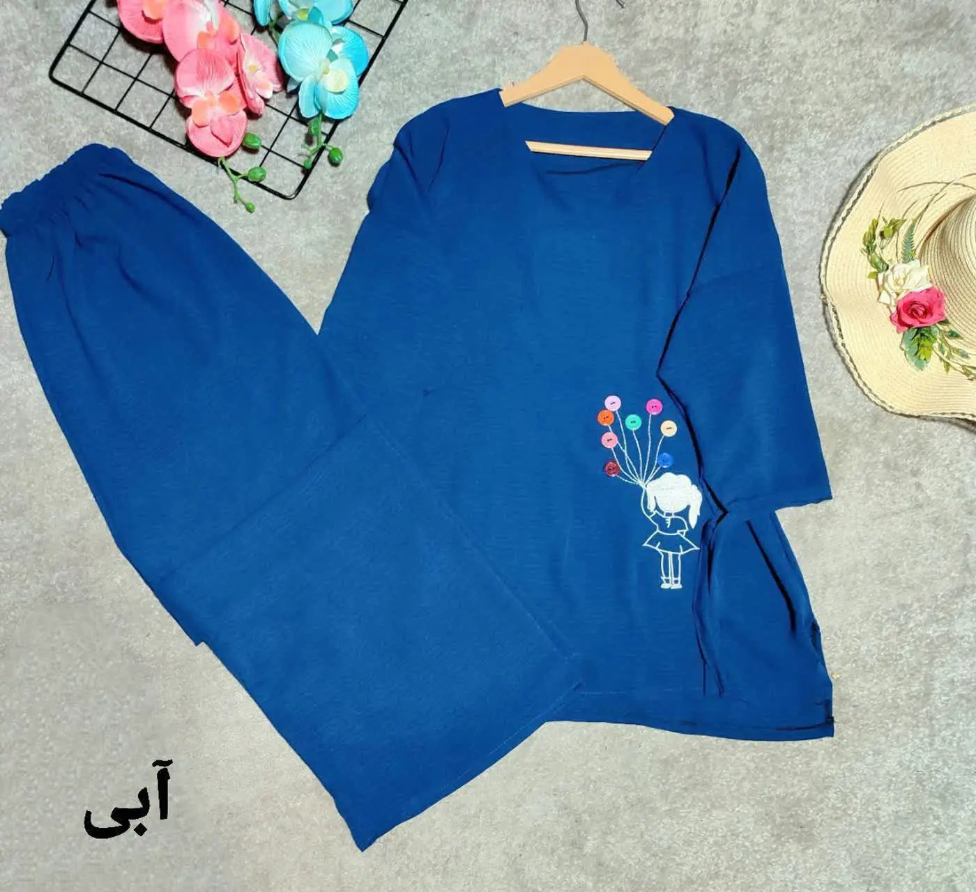 👚نام: ست بلوز شلوار ابروبادی ۱۳۰۷
