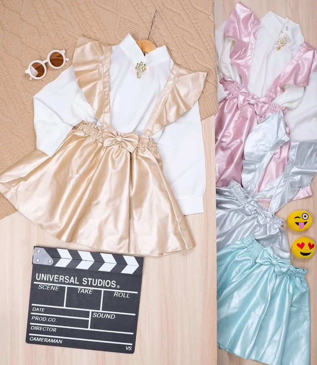 👫شومیز دامن ساسبندی طرح چرم👫
