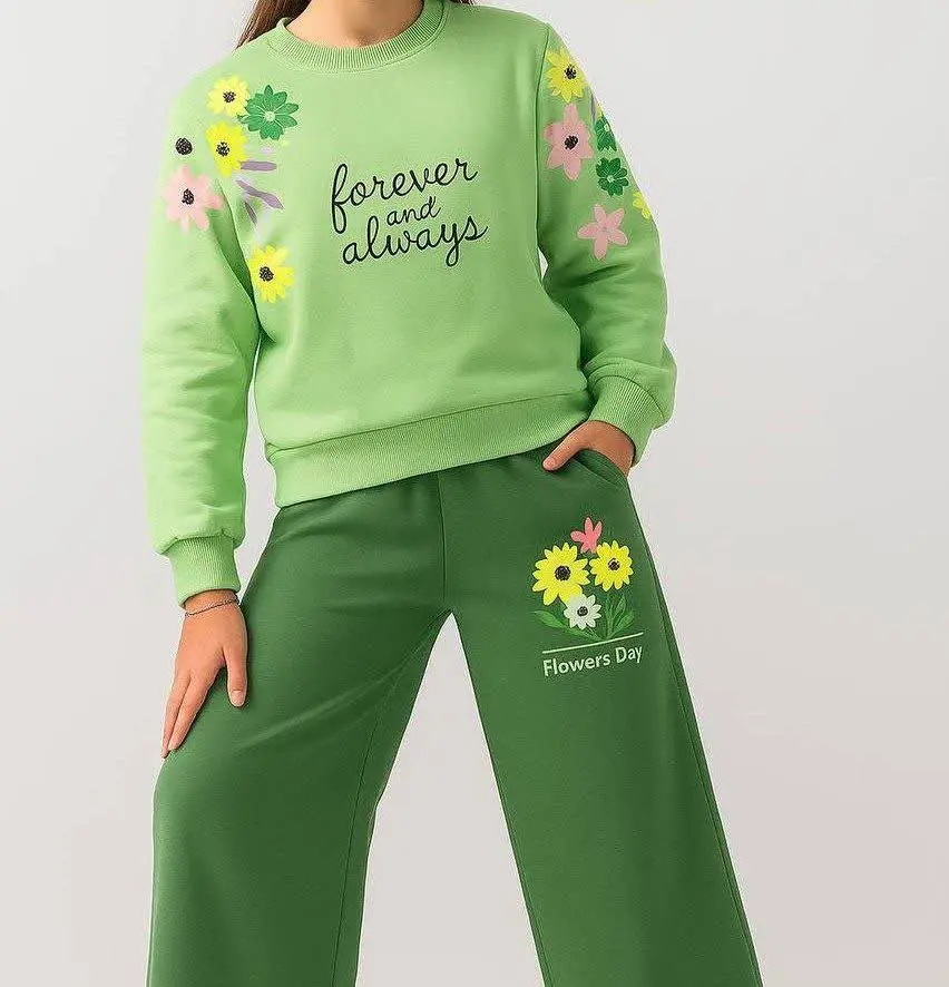 👚نام: ست بلوز شلوار طرح گل...