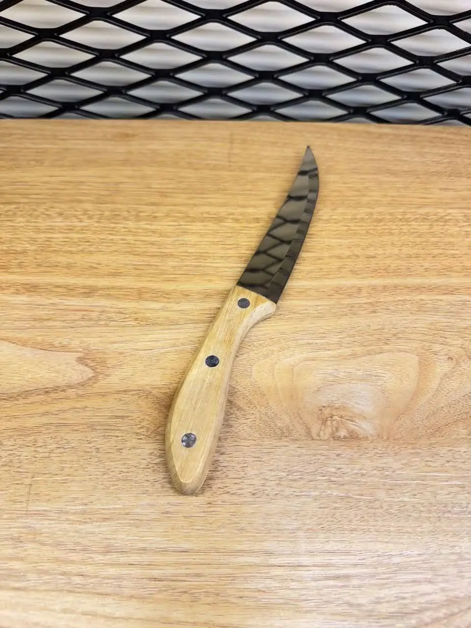 🔪 چاقو دسته چوبی سه میخ