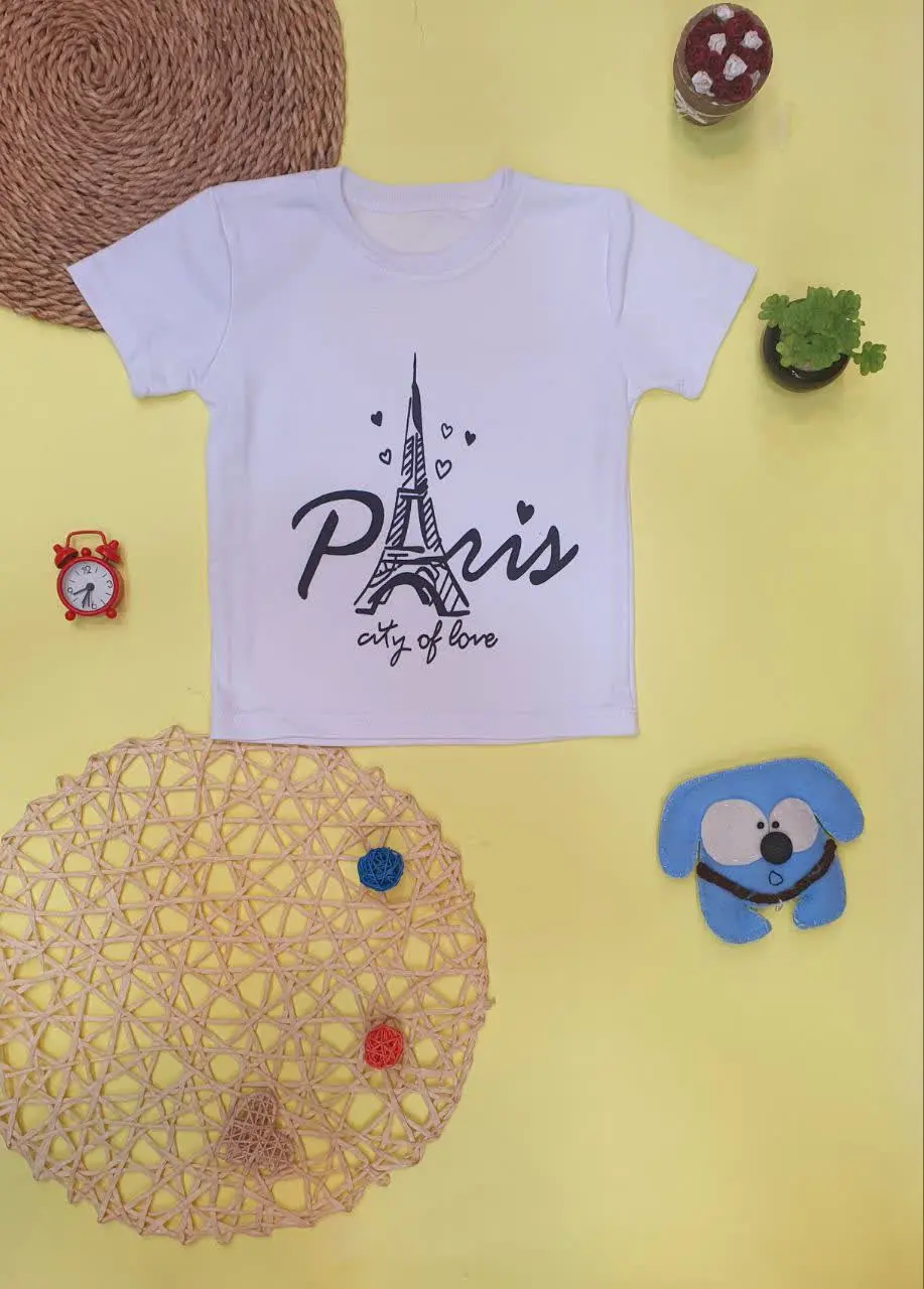👕تیشرت سفید پاریس
