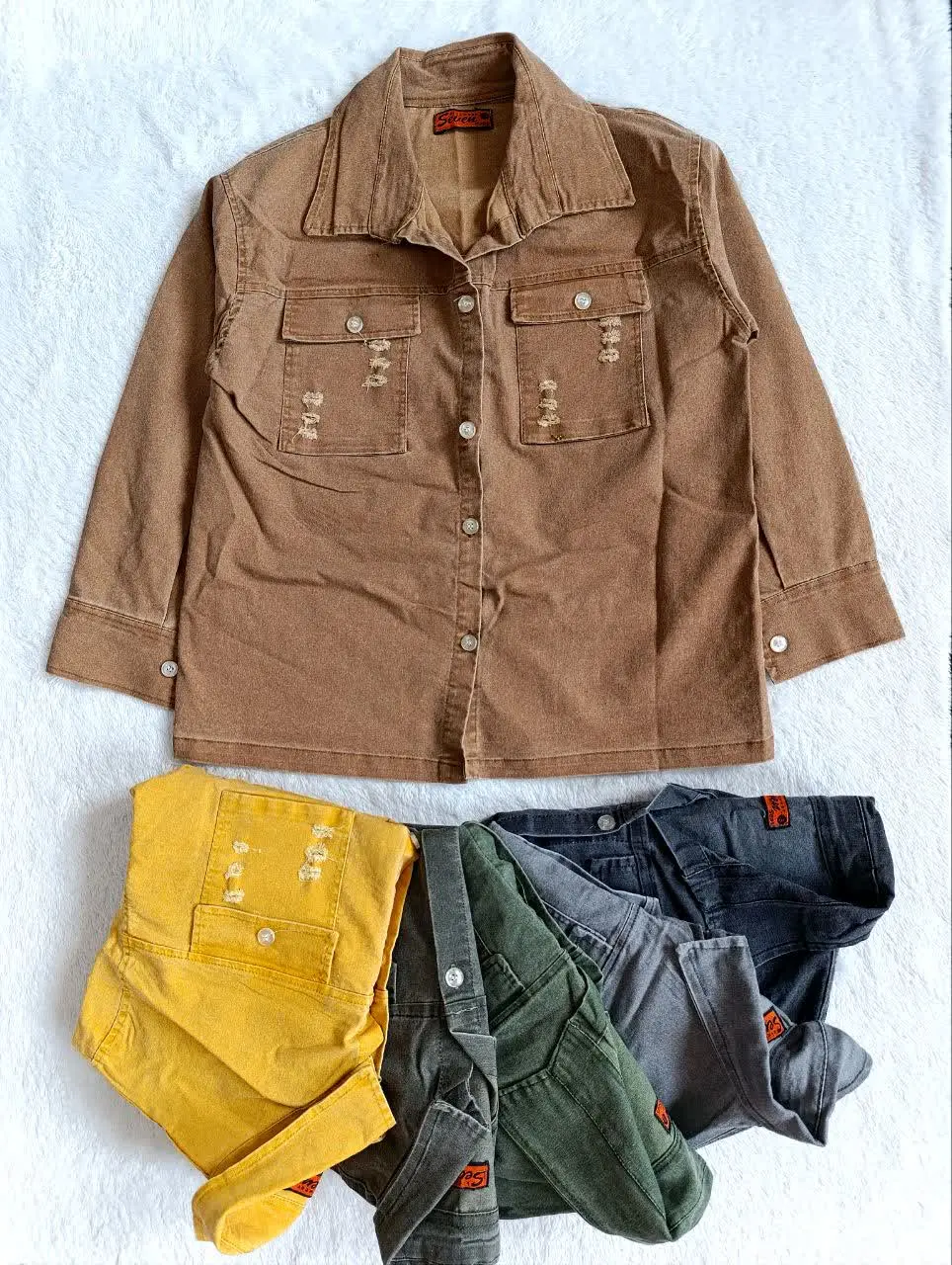 بلوز جین رنگی
