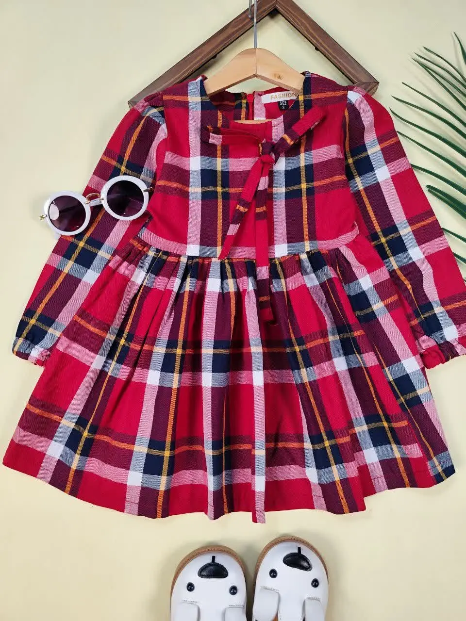 پیراهن چهار خونه ترگل 
