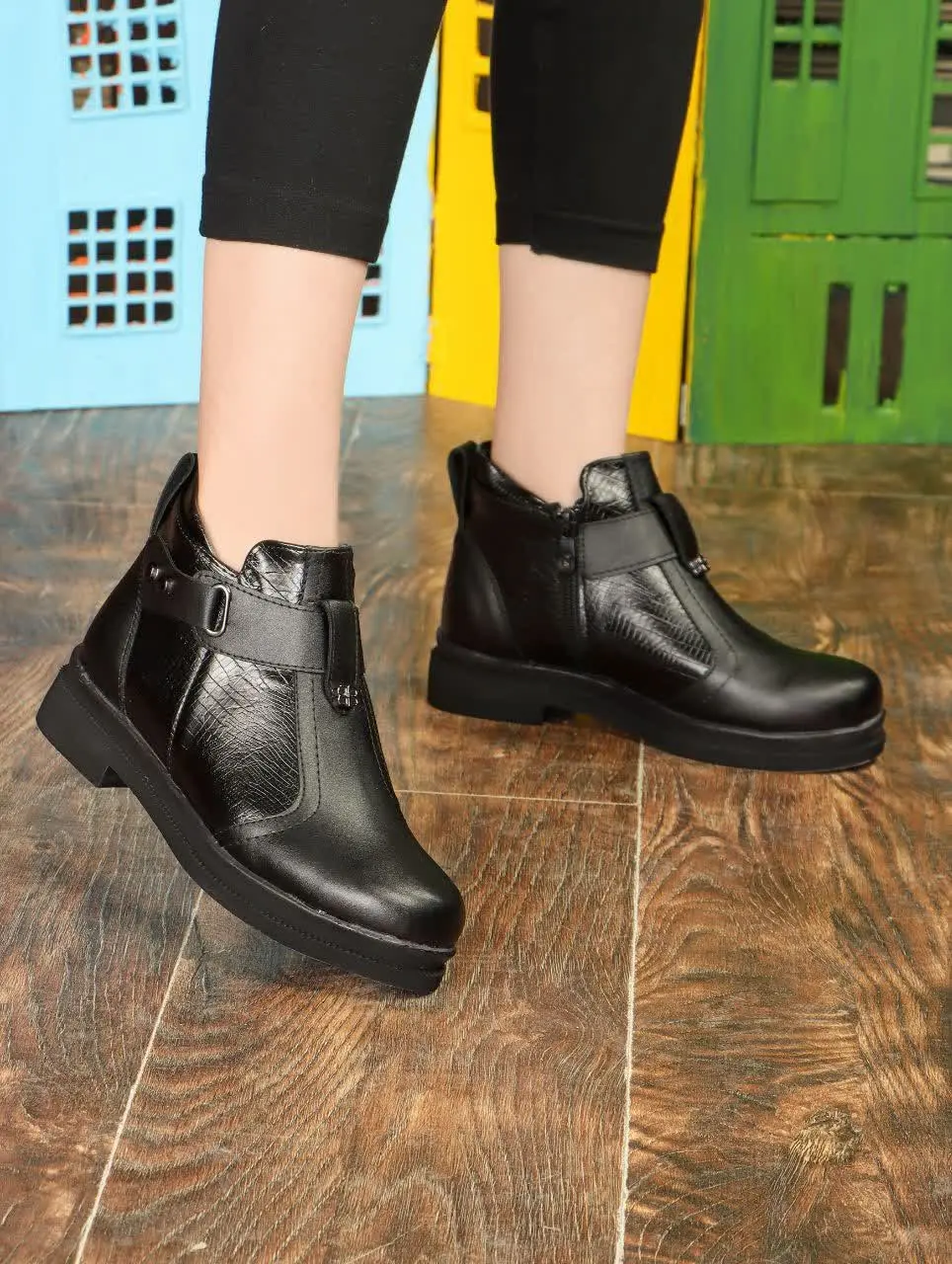 ✅نیم بوت روژان ۳ سانت طبی😍