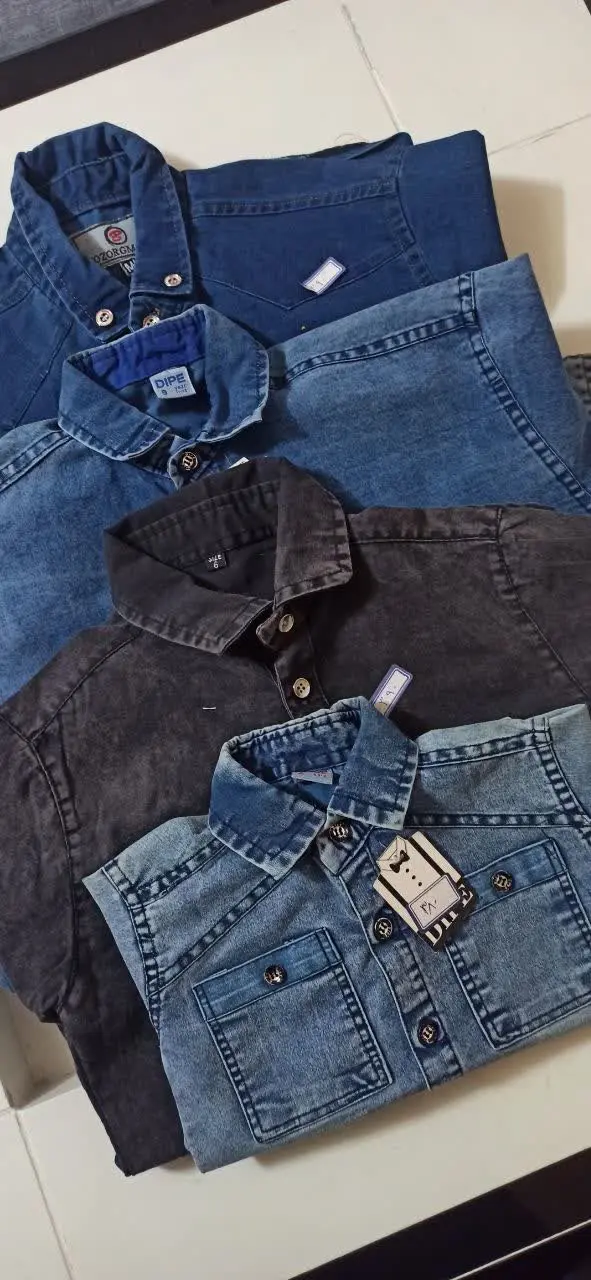 پیراهن های جین پسرانه دررنگ...