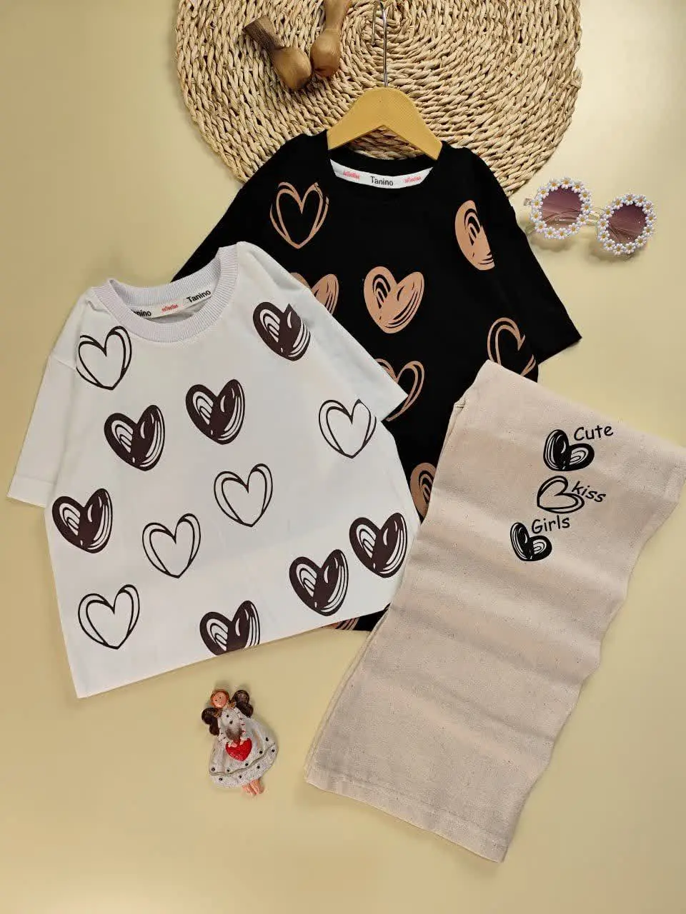 تیشرت شلوار bublde heart
