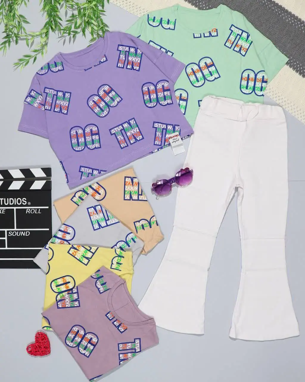 👫کراپ و شلوار بوتکات چاپ OG👫
