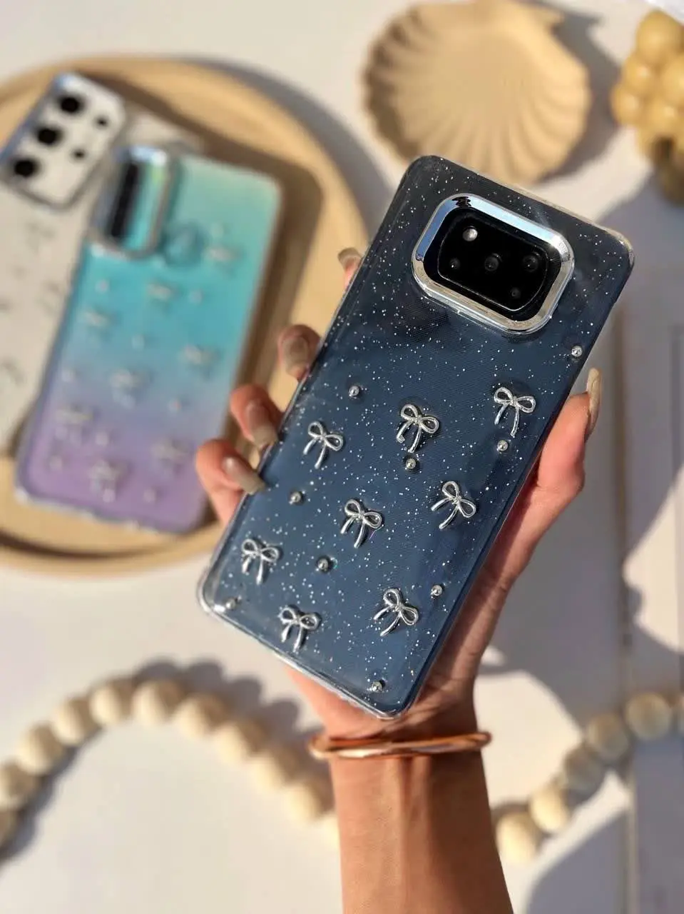 📱مدل قاب: قاب شفاف پاپیونی مخصوص انواع #سامسونگ #شیائومی و #آیفون 
