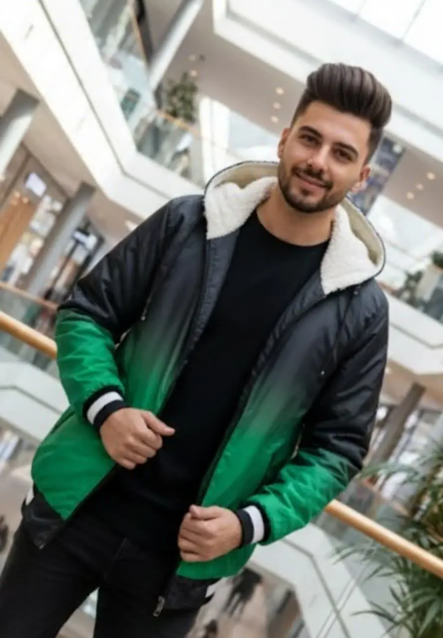 🖋نام: کاپشن دورنگ سبز