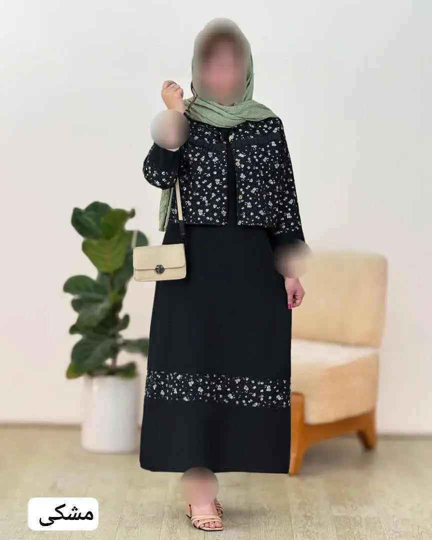 نام: کت و سارافون گلدار ژاکلین
