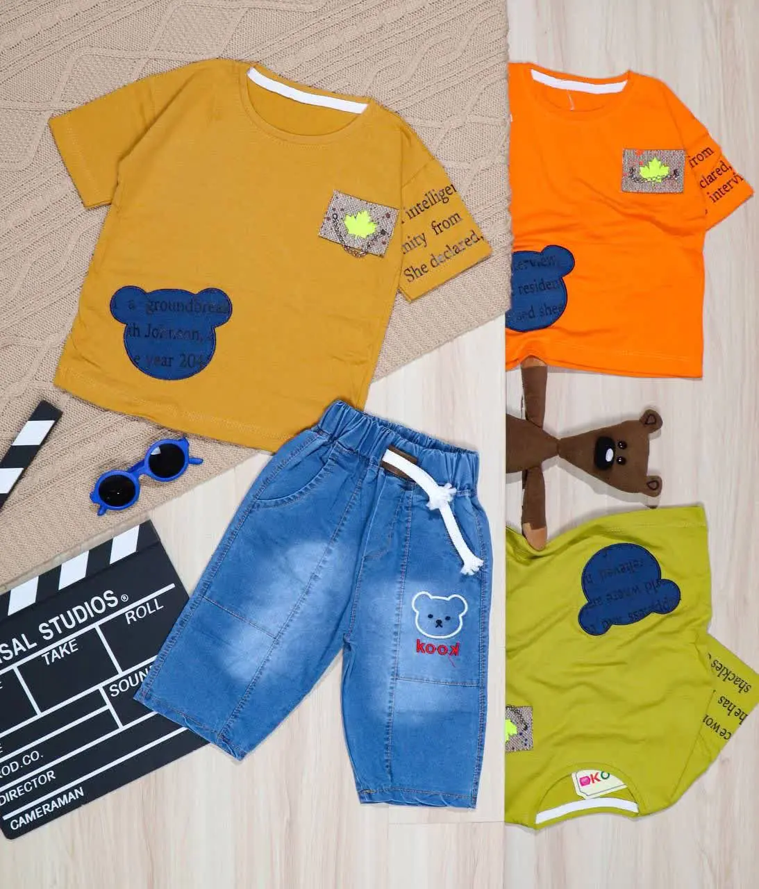 👫تیشرت و شلوارک جین خرجکار کانادا و میکی👫
