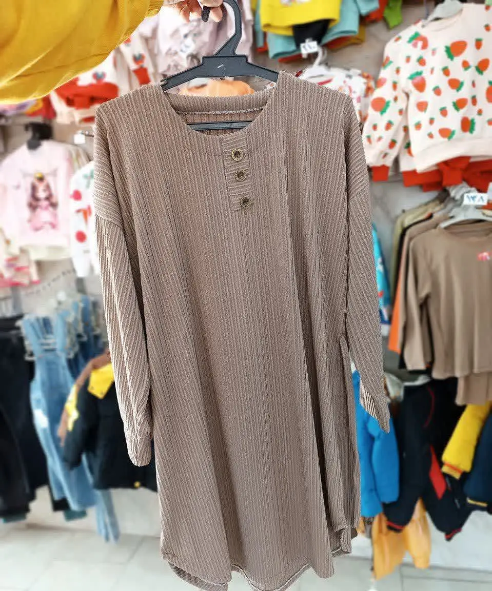 🌸🍃 تونیک کراش طرح سه دکمه 🥰⭐️
