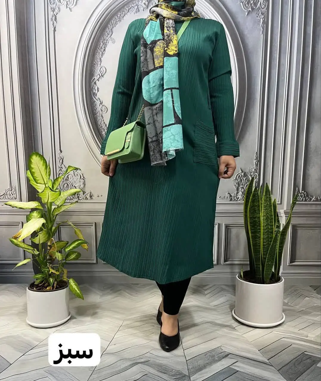 🌻نام: کفتان دوجیب یقه گرد
