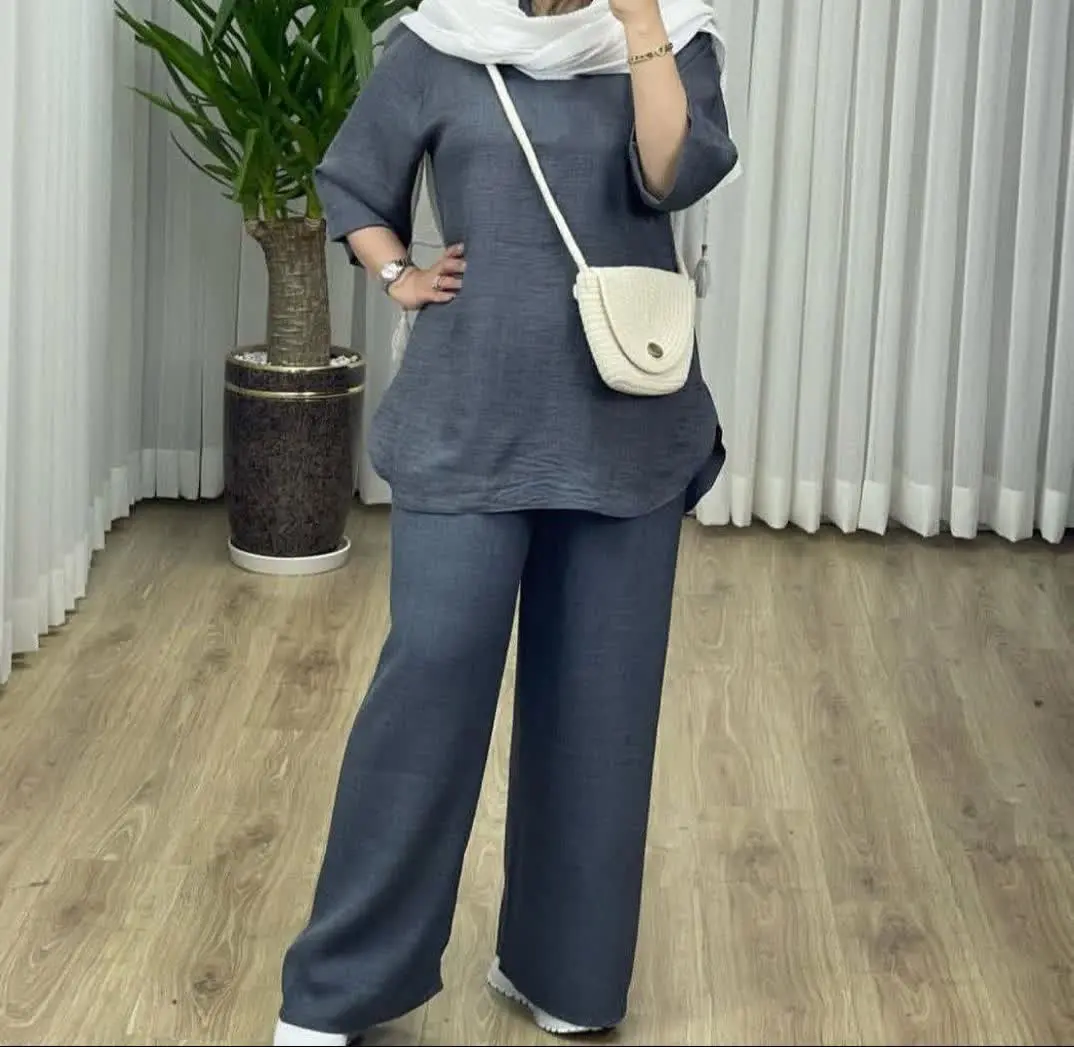 یه ست تابستونه شیک و جلو بسته، با کیفیت و زیبا
