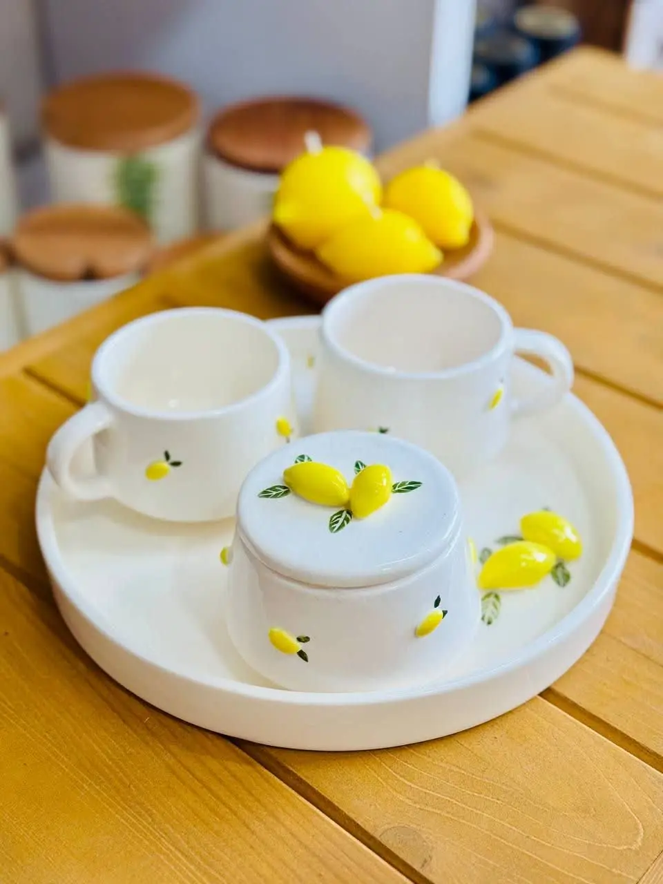 💥 ست چایخوری لیمویی🍋