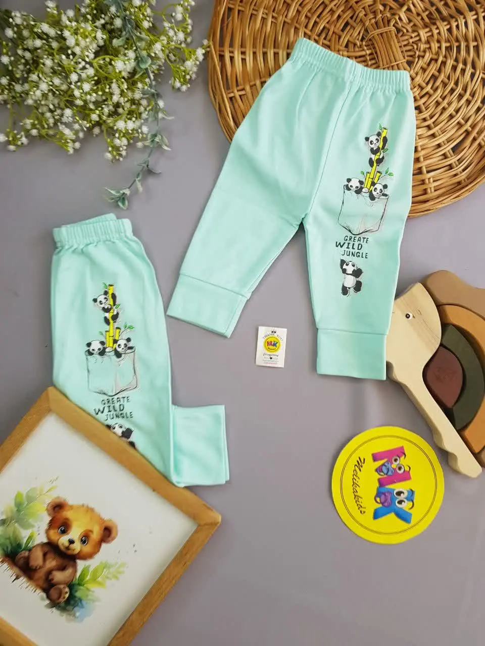 شلوار تک طرح پاندا نوزادی و...