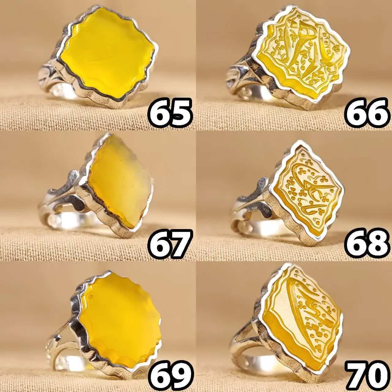 انگشتر عقیق زرد طبیعی 💍😍
