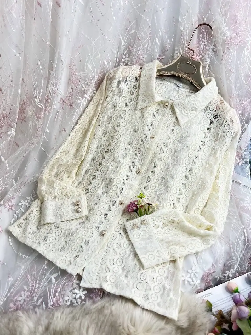 💞شومیز مجلسی گیپور شیک💞
