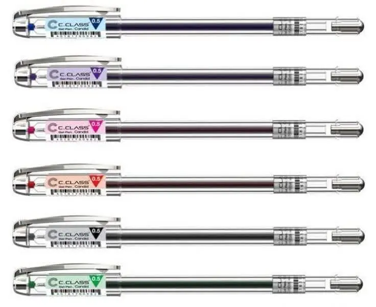 روان نویس ژل پن ۰/۵ کاندید رنگی Candid سی کلاس
