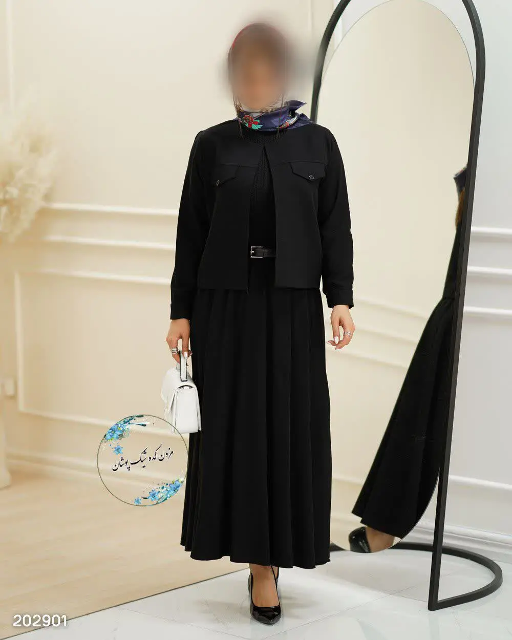 🔺کت و دامن مدل ساجده 
