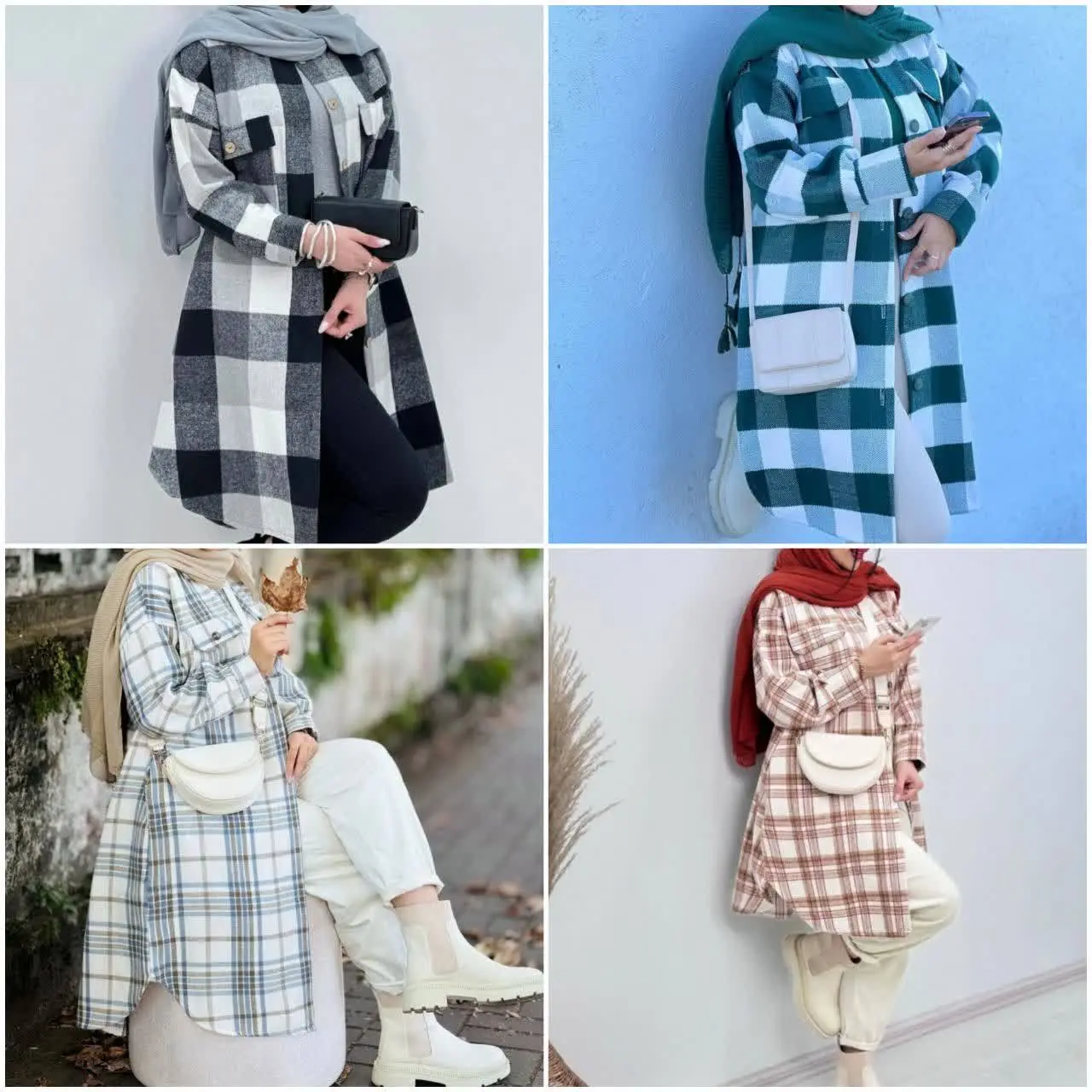 خانم خوشکلا بیایید که براتون پالتو چهارخونه پشمی ضخیم آوردم😍😍
