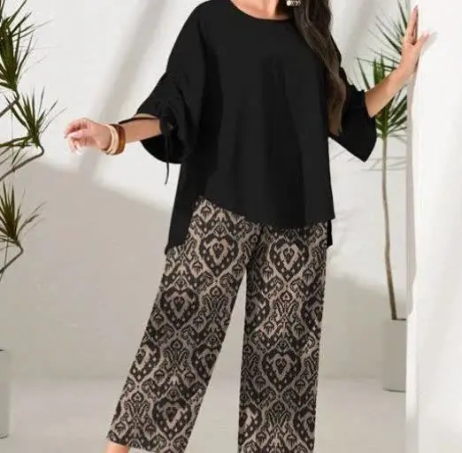 👚نام: ست تونیک شلوار فلورا
